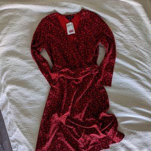 NWT Lands' End red patterned dress